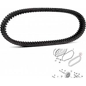 ATV Drive Belt Clutch 25300-010-0000 for Coleman for Outfitter 800 Utv for Trail for Tamer Utv ATV Motorbike Belt Drive