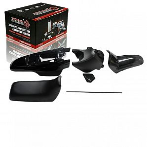 New for Plastic Cover for Yamaha 3PT-21711-10-00 PW50 Black /Side Black Rear Fender with Seat Set